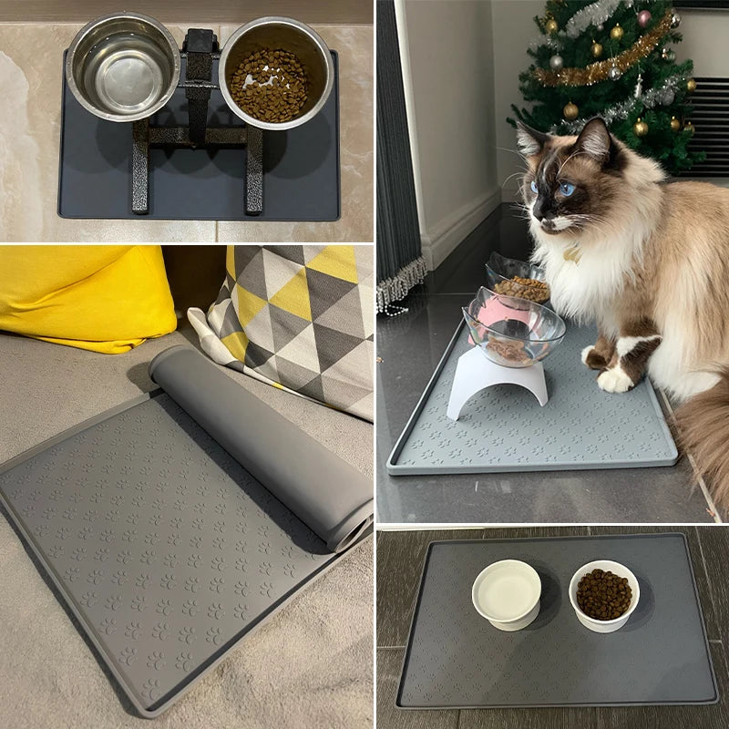 Silicone Placemat For Pets Food Bowl