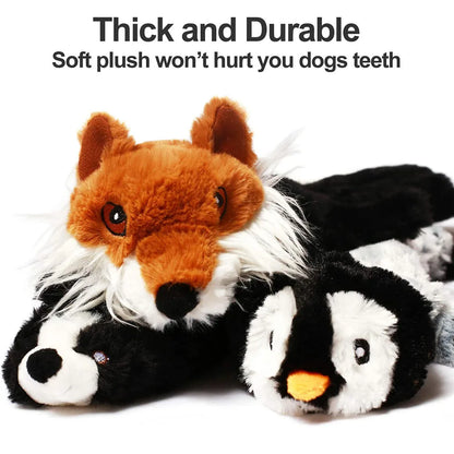 Funny Simulated Animal No Stuffing Dog Toy with Squeakers