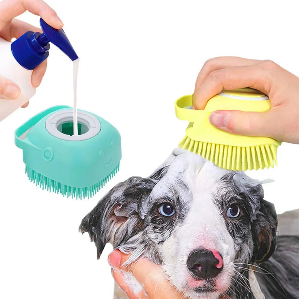 Soft Dog Bath Massage Brush