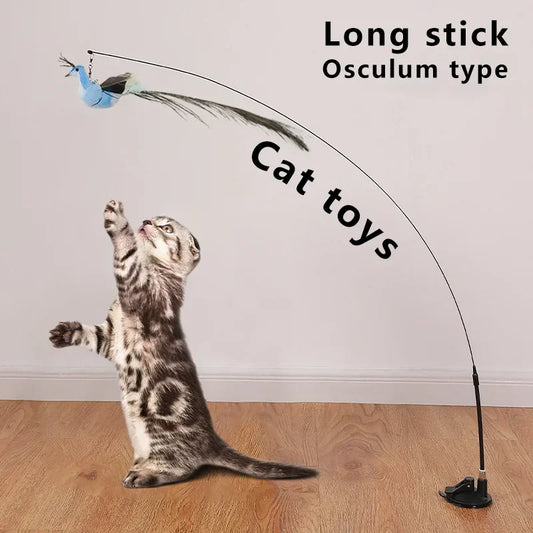 Interactive Bird Feather Simulation Cat Toy